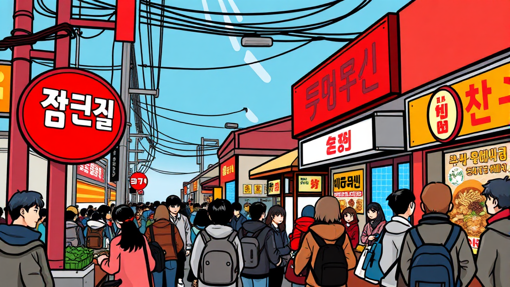 위치 및 매장 정보 (cartoon 스타일)