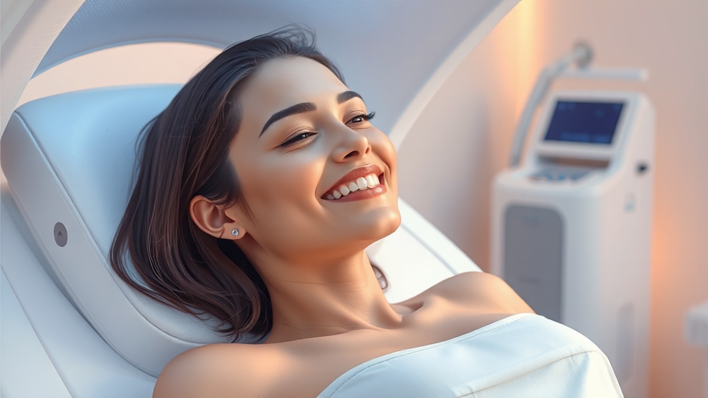 레이저 제모 통증 완화 (illustration 스타일)