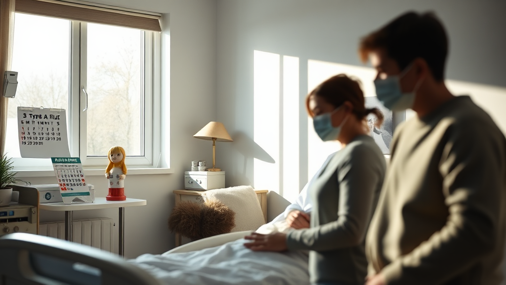 격리 기간 및 기준 (realistic 스타일)