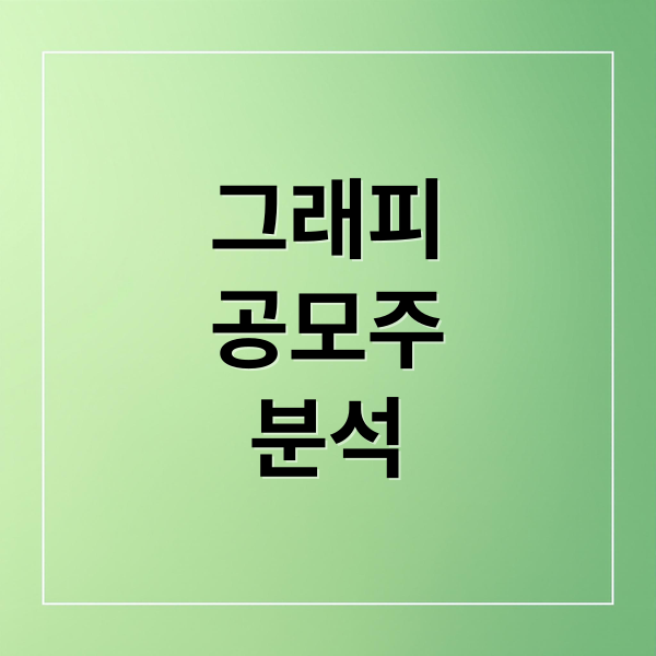 그래피
공모주
분석 (그래피 공모주 청약 2025)
