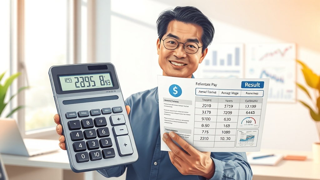 2025 퇴직금 계산법 (realistic 스타일)