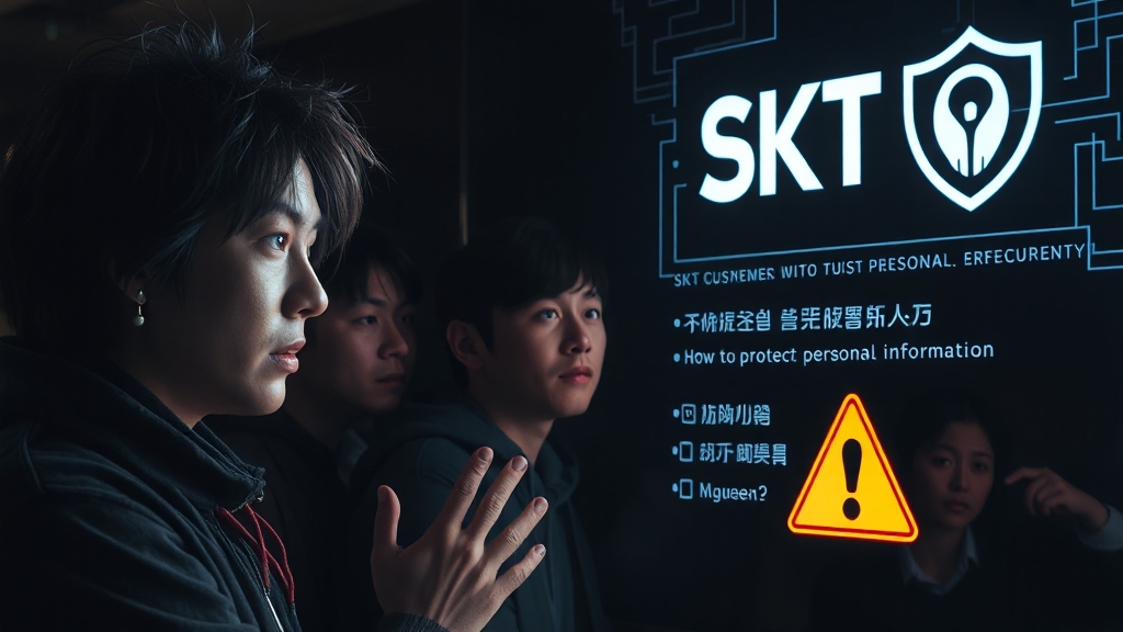 SKT 정보 유출 사건 대응 (realistic 스타일)