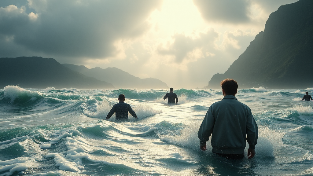 새 앨범 ‘아리랑’ 및 타이틀곡 ‘SWIM’ 소개 (realistic 스타일)