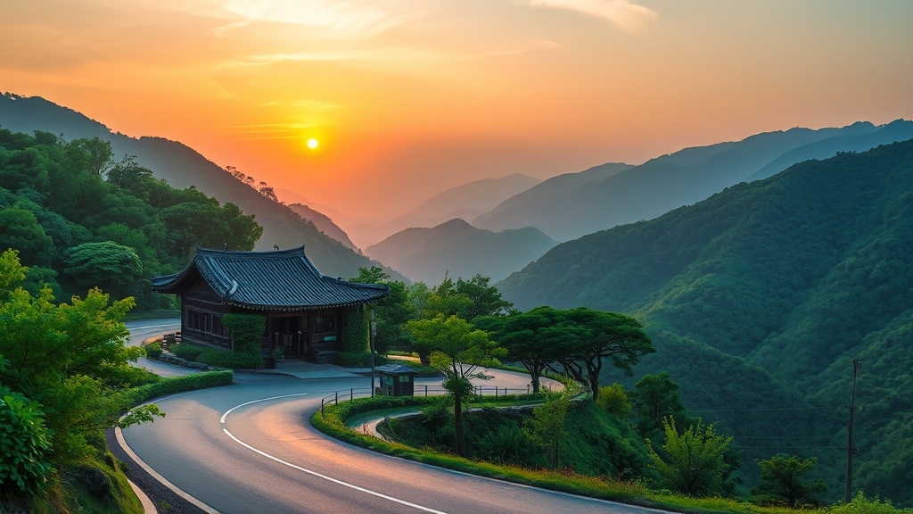 가평 근교 드라이브 코스 (realistic 스타일)