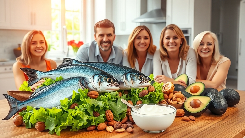 오메가3, 식단으로 충분할까? (realistic 스타일)