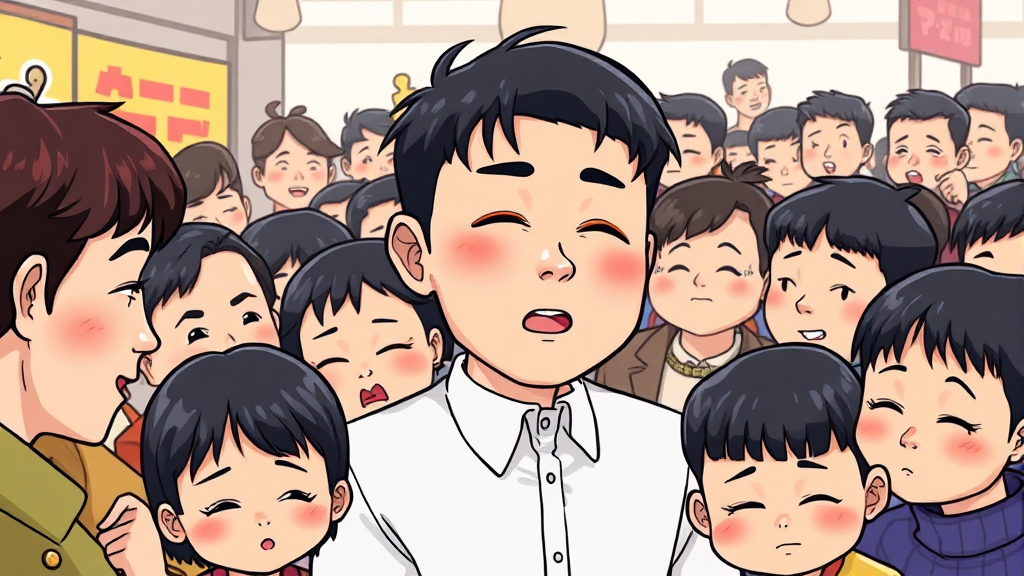 대중의 반응과 여론 동향 (cartoon 스타일)