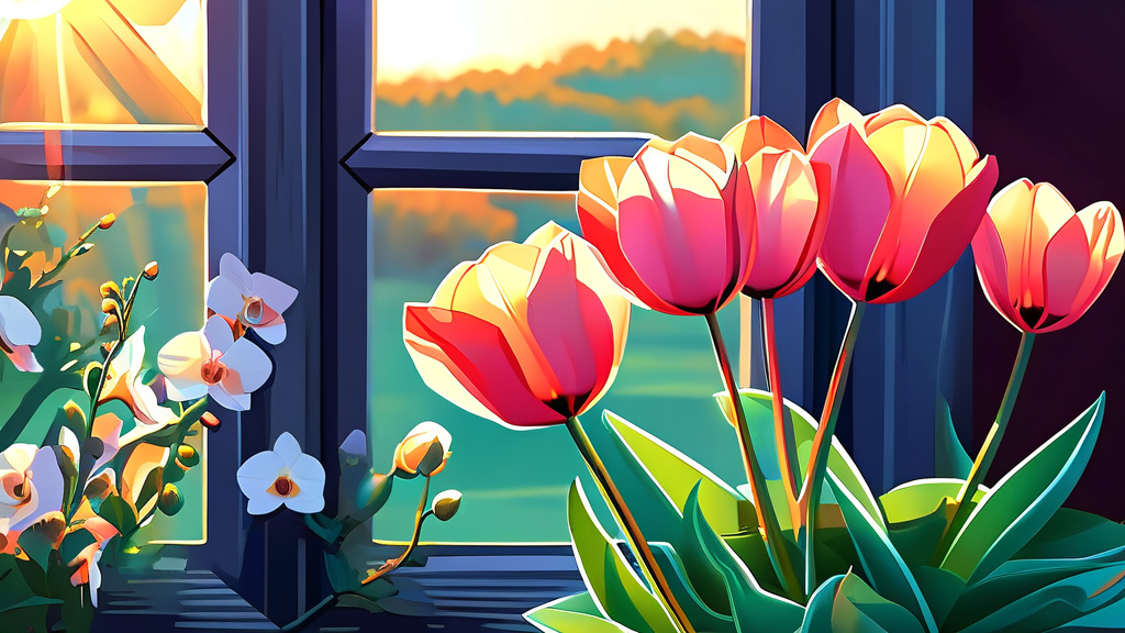 카네이션 관리법: 싱싱하게 오래도록 아름다움을 유지하는 비결 (illustration 스타일)