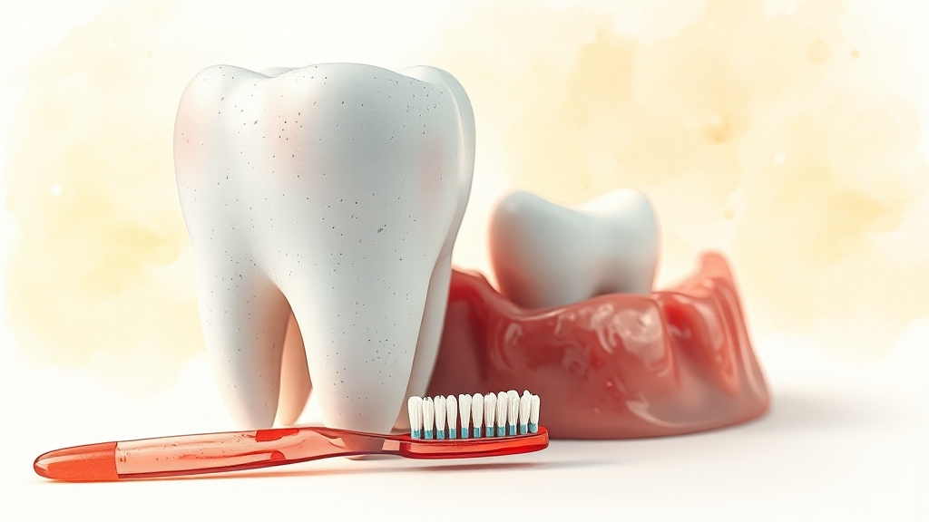 잇몸 부음, 구강 질환의 신호? (watercolor 스타일)