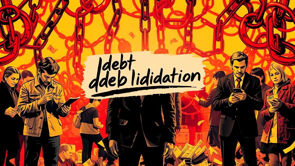 빚 문제, 왜 심각할까요? (popart 스타일)