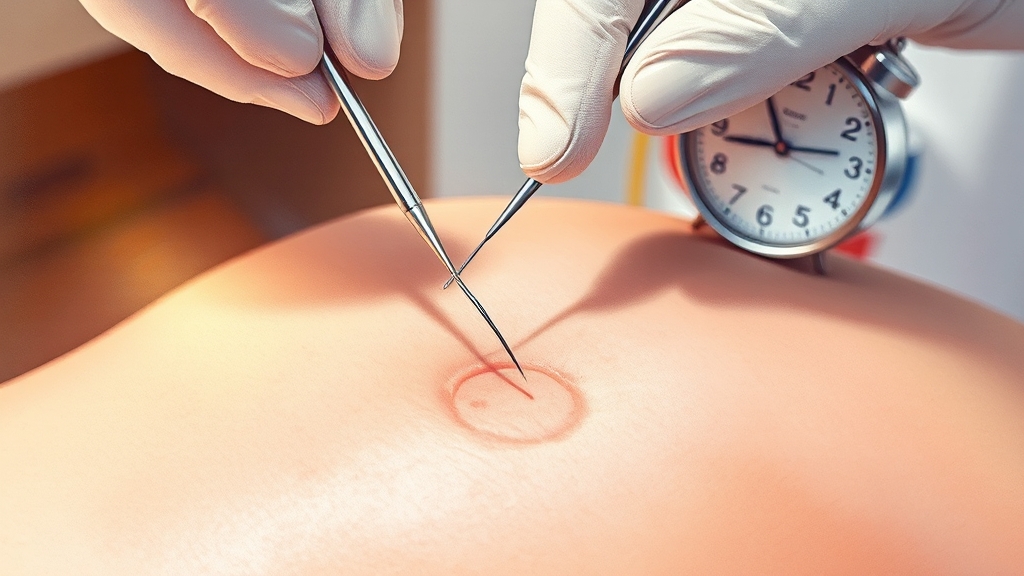 피부과에서 비립종 제거하는 방법 (watercolor 스타일)