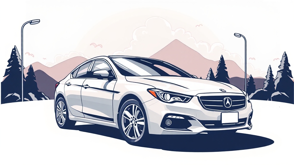 중고차 매도 시 유의사항 (illustration 스타일)