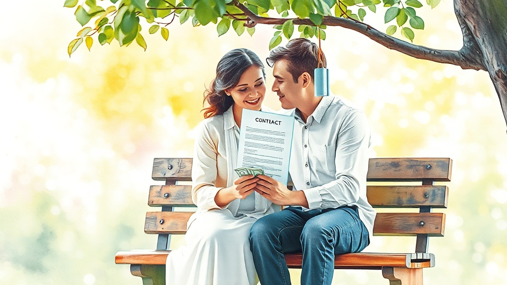 부부 공동 가입, 장단점은? (watercolor 스타일)