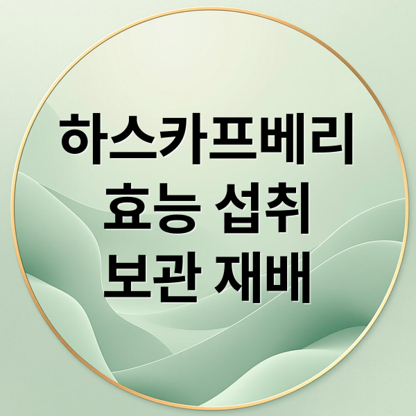 하스카프베리
효능 섭취
보관 재배 (유기농 하스카프베리 효능)
