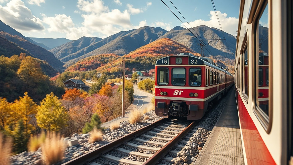 남도 기차 둘레길, 숨겨진 혜택을 찾아 떠나요 (realistic 스타일)