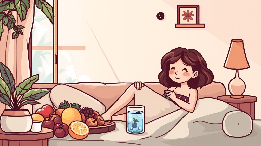 홈케어 팁 (cartoon 스타일)