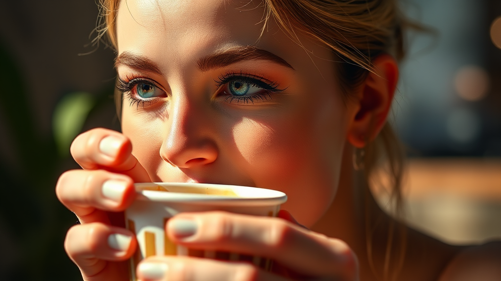 스벅 기프티콘: 앱 등록 & 활용법 (realistic 스타일)