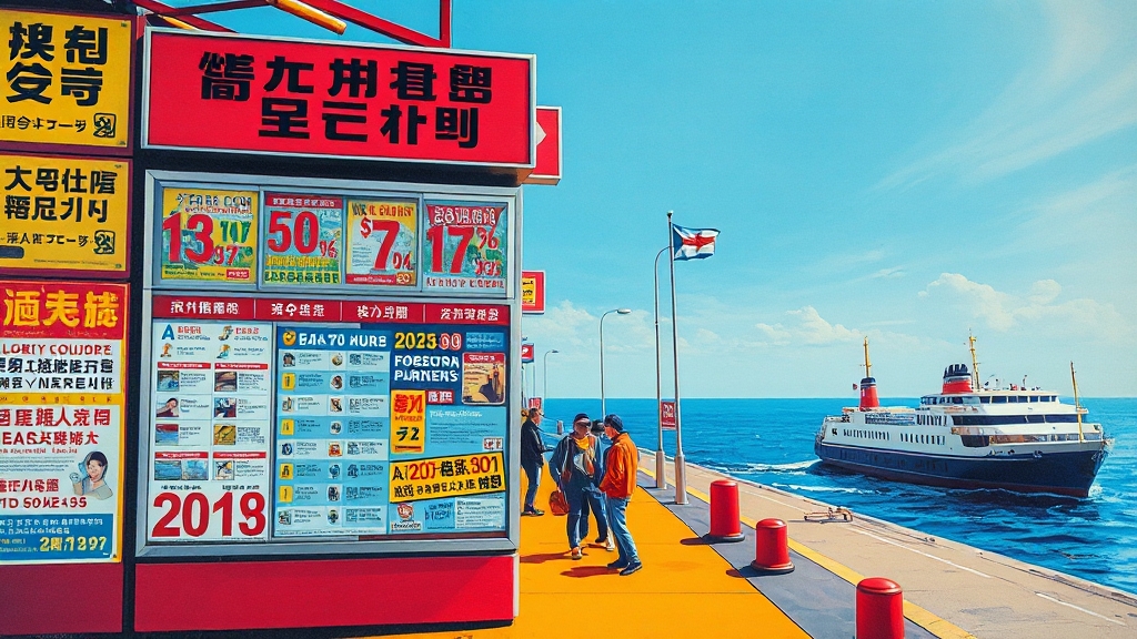 백야선착장, 시간표 상세 안내 (popart 스타일)