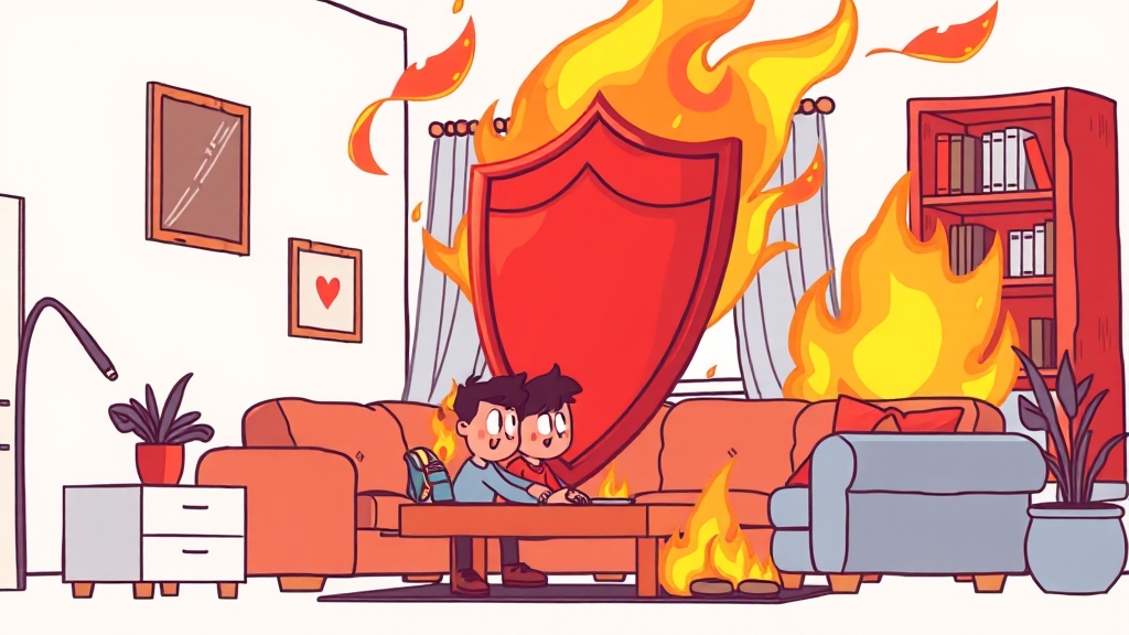 화재보험, 꼭 들어야 할까? (cartoon 스타일)