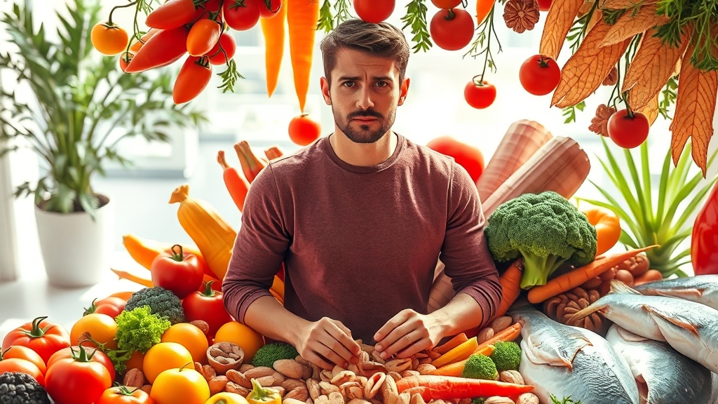 전립선암 예방, 대표 식품 9가지 (realistic 스타일)