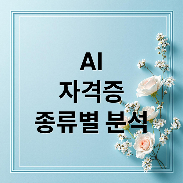AI
자격증
종류별 분석 (ai 관련 자격증 업종)