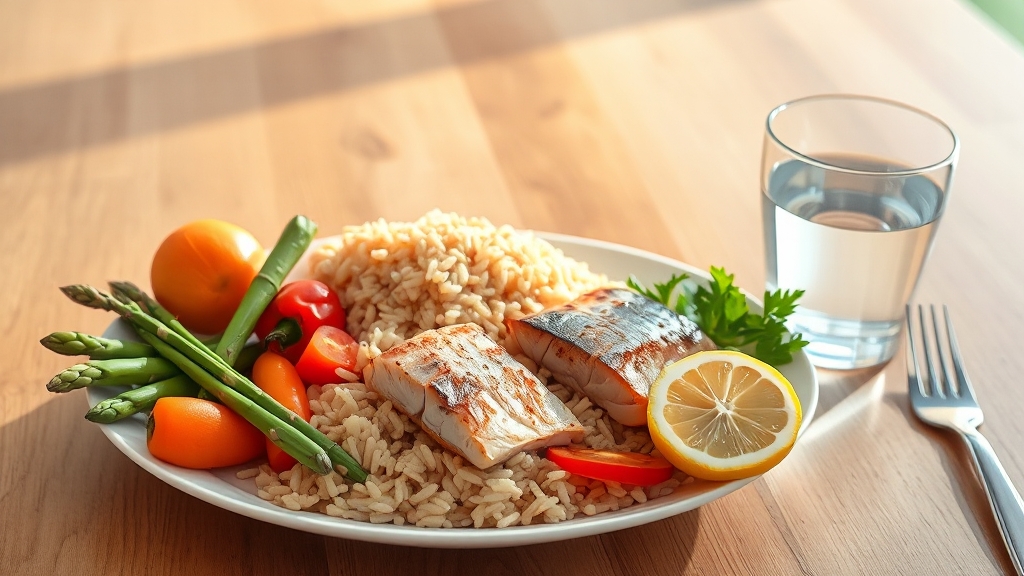 GI/GL 낮추는 식사 습관 (realistic 스타일)