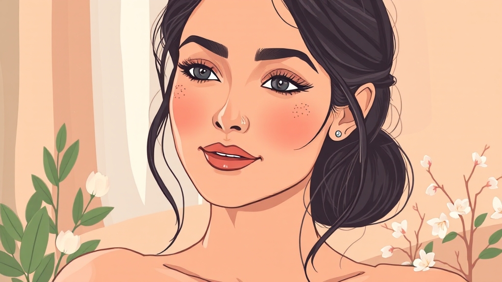 눈가 피부 관리: 추가 고민 해결 (illustration 스타일)