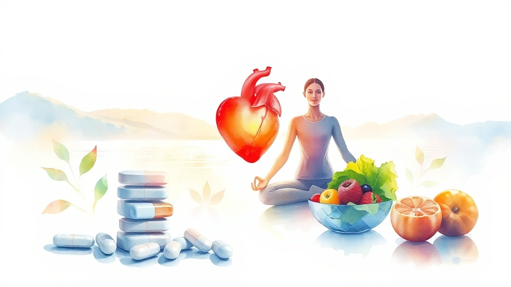 고혈압 환자를 위한 주의사항 (watercolor 스타일)