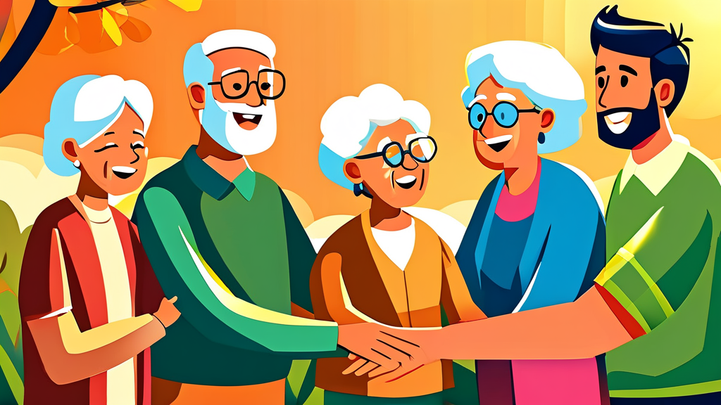 노인장기요양등급 신청, 왜 필요할까요? (cartoon 스타일)