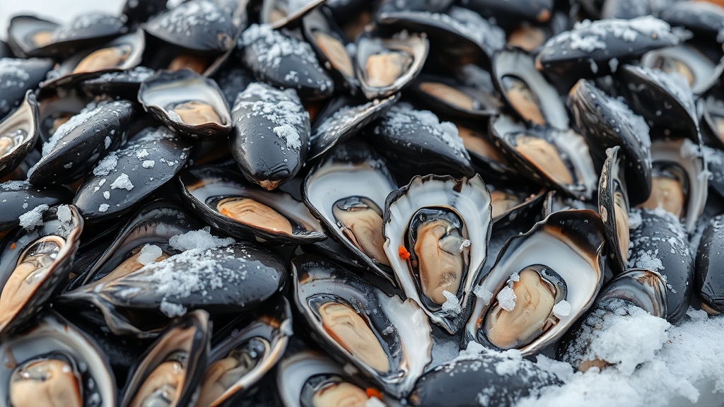 천북굴의 특징과 효능 (realistic 스타일)