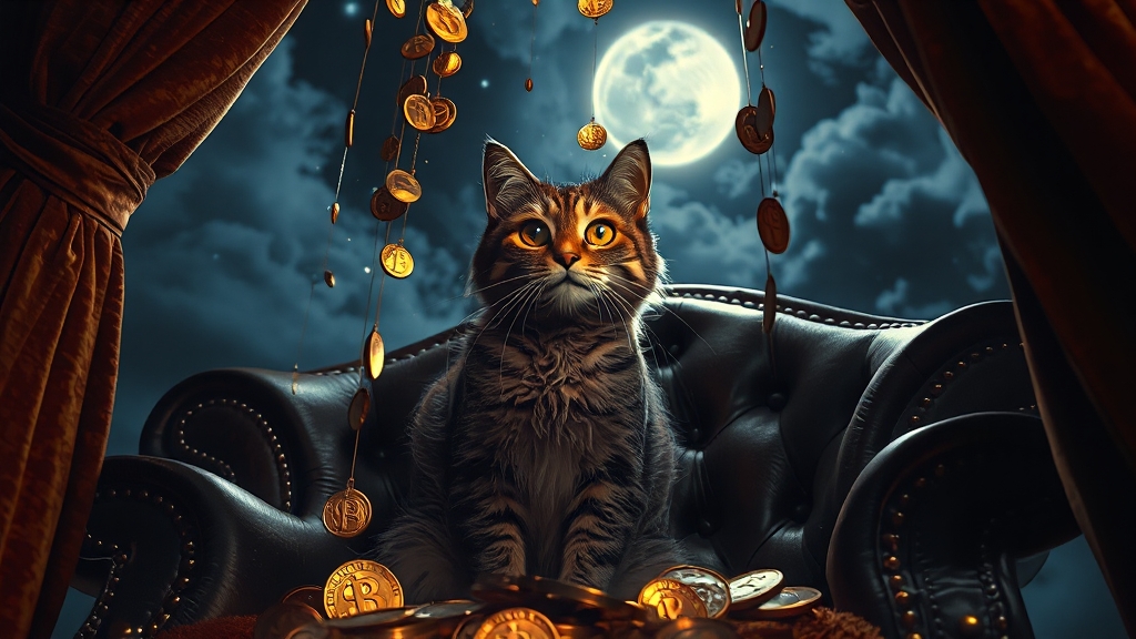 고양이 꿈, 기본 의미는? (realistic 스타일)