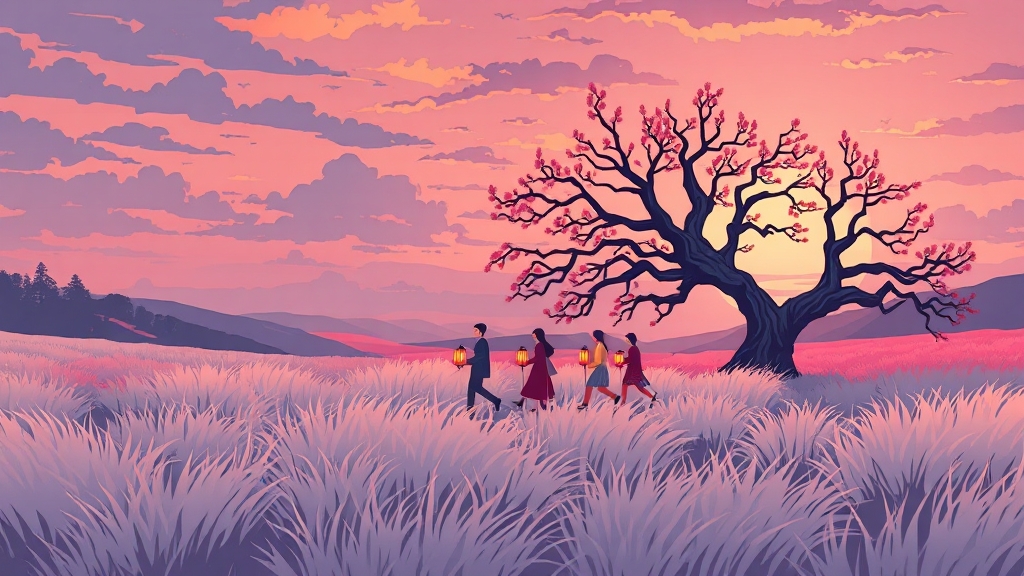 가을 제주 여행의 매력 ✨ (cartoon 스타일)