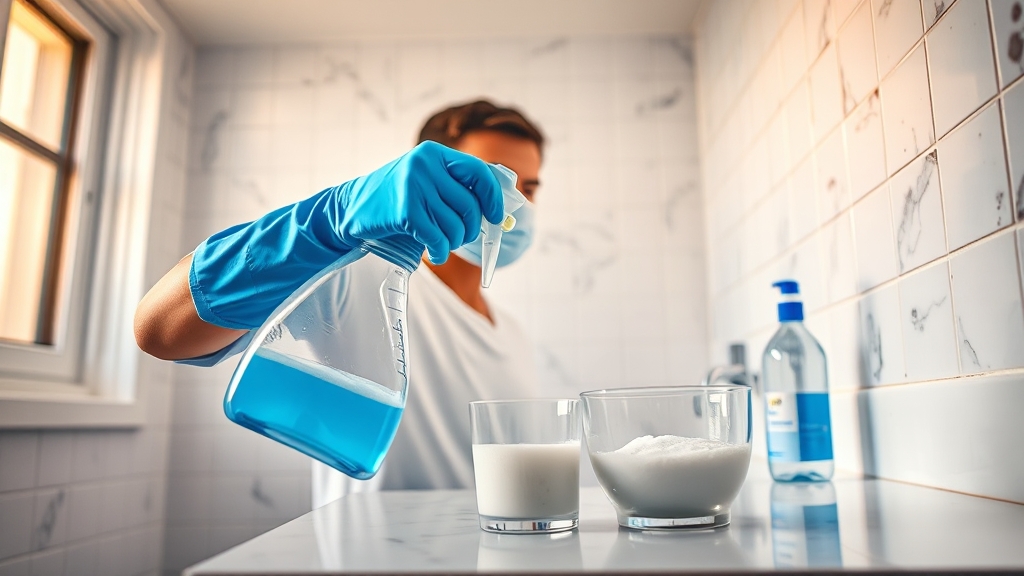 이미 생긴 곰팡이, 어떻게 없앨까? (realistic 스타일)