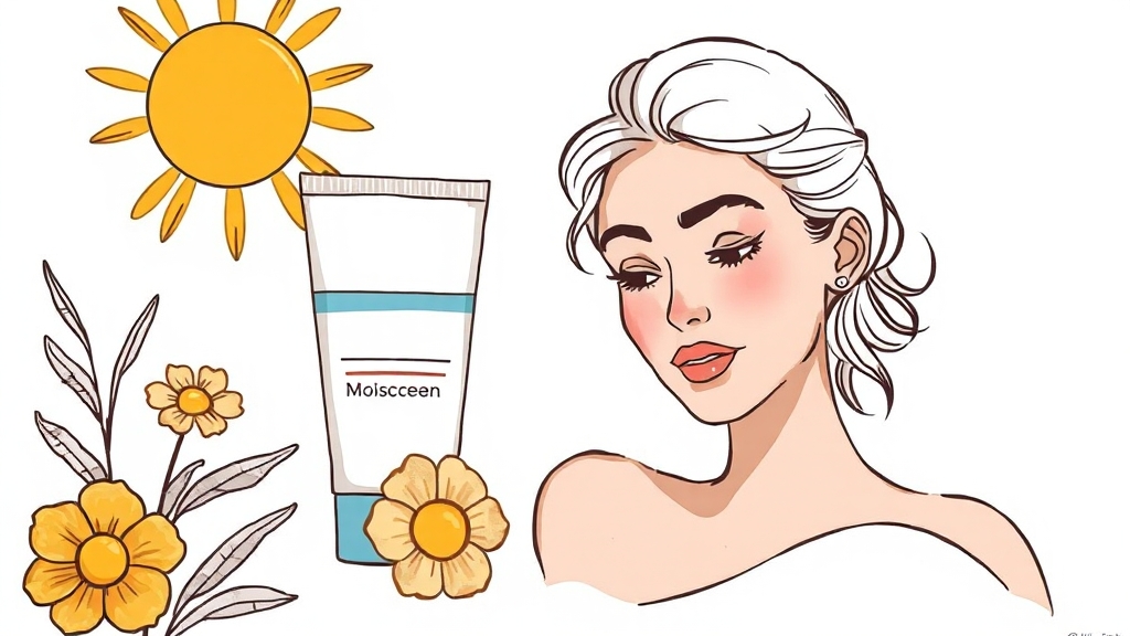 내 피부에 딱 맞는 선크림 고르기 (illustration 스타일)