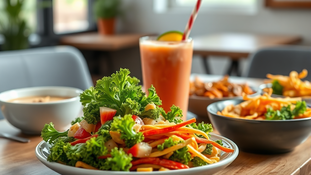 컬리케일 섭취 방법 (realistic 스타일)