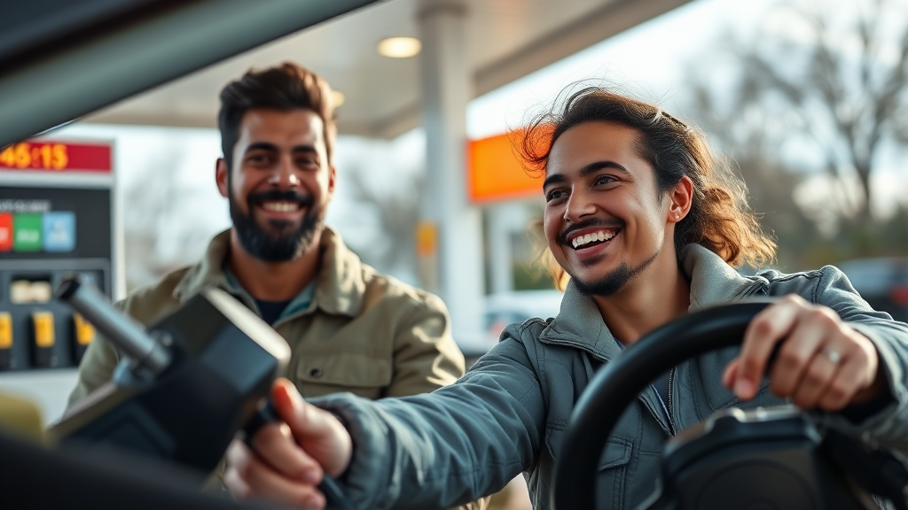 주유소 가격 비교, 왜 중요할까요? (realistic 스타일)