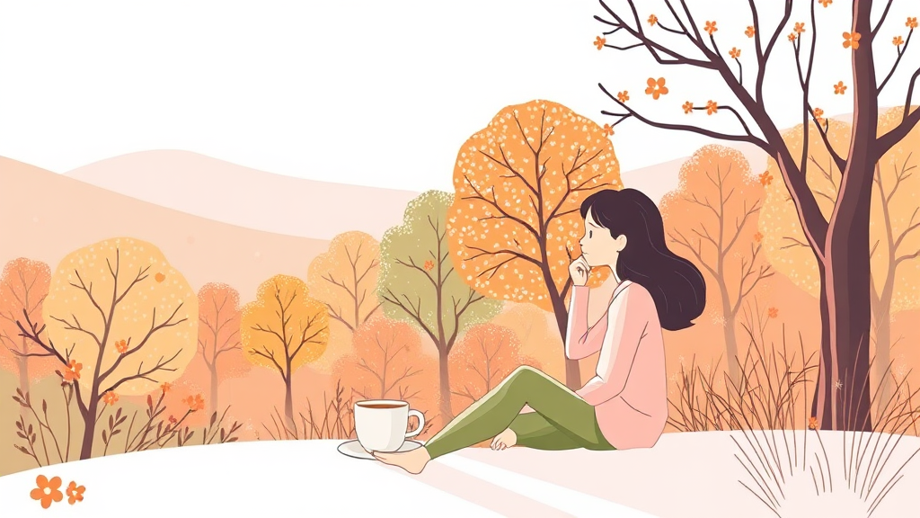 생활 습관 개선으로 해소 (illustration 스타일)