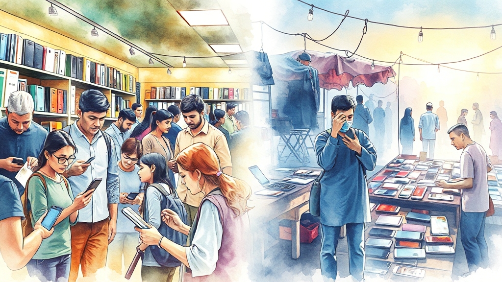 단통법 폐지 후 싸게 사는 법 (watercolor 스타일)