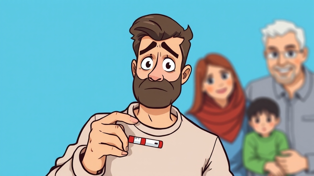 당뇨병 위험군, 관리 중요! (cartoon 스타일)