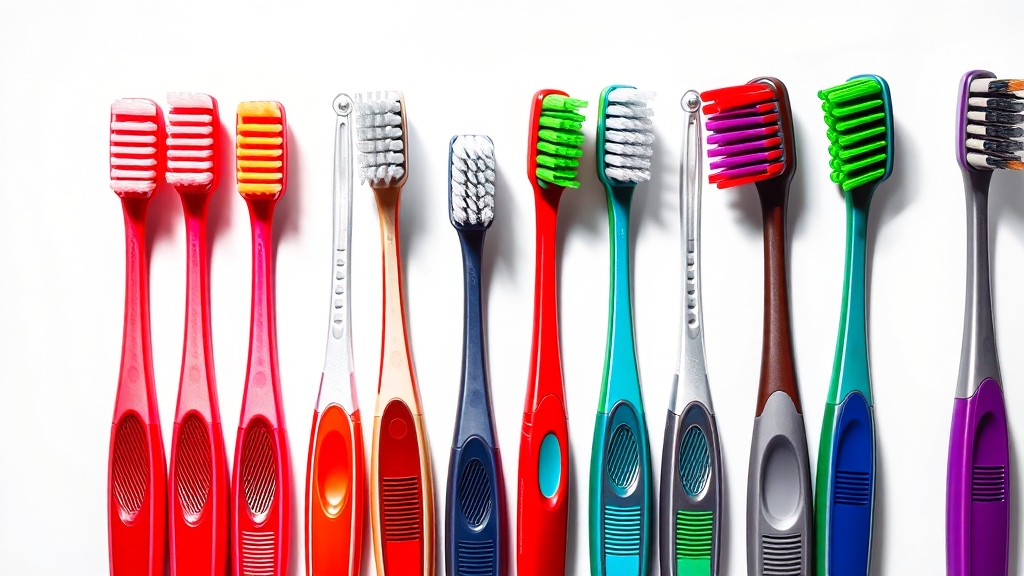 칫솔모 종류별 특징 비교 (popart 스타일)