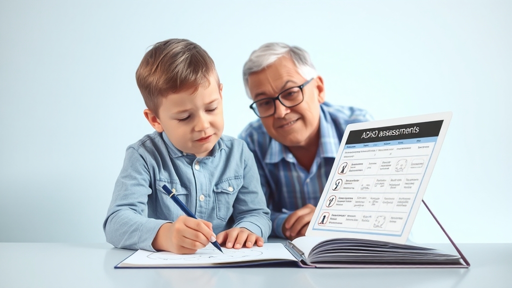 ADHD 진단은 어떻게 할까요? (illustration 스타일)