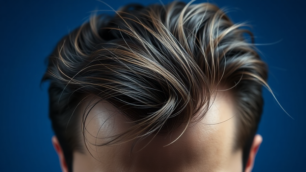 치열한 탈모 시장, 현대약품의 무기는? (realistic 스타일)