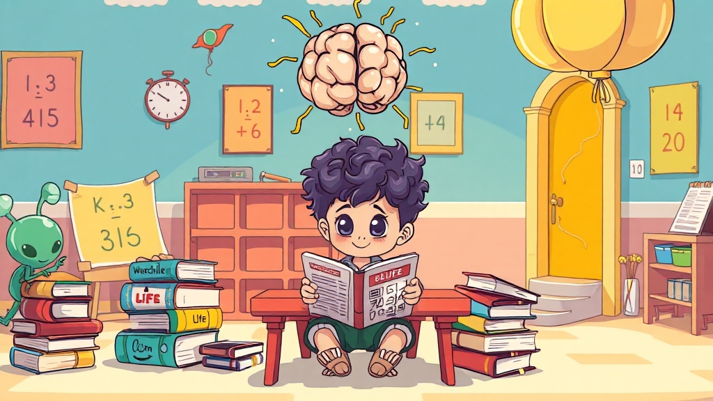 난독증, 어떻게 진단할까요? (cartoon 스타일)