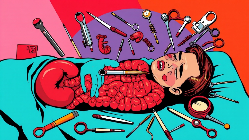 크론병, 진단 방법과 어려움 (popart 스타일)