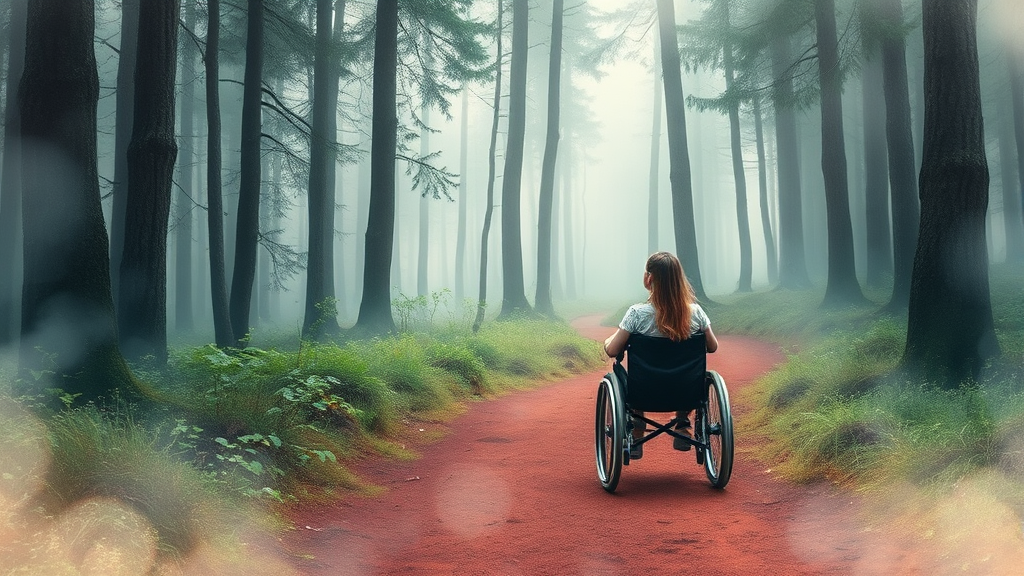 동화 속 힐링 숲길 (watercolor 스타일)