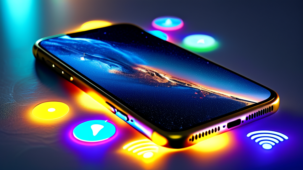 갤럭시에서 아이폰으로 파일 전송하는 방법 (realistic 스타일)