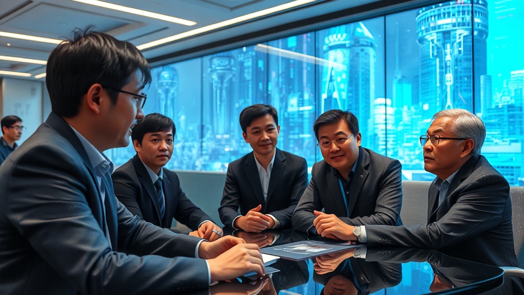 주요 회동 및 협력 방안 (realistic 스타일)