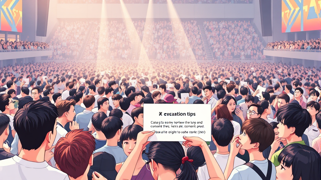 안전 제일! BTS 광화문 공연 관람 시 알아야 할 사항 (realistic 스타일)