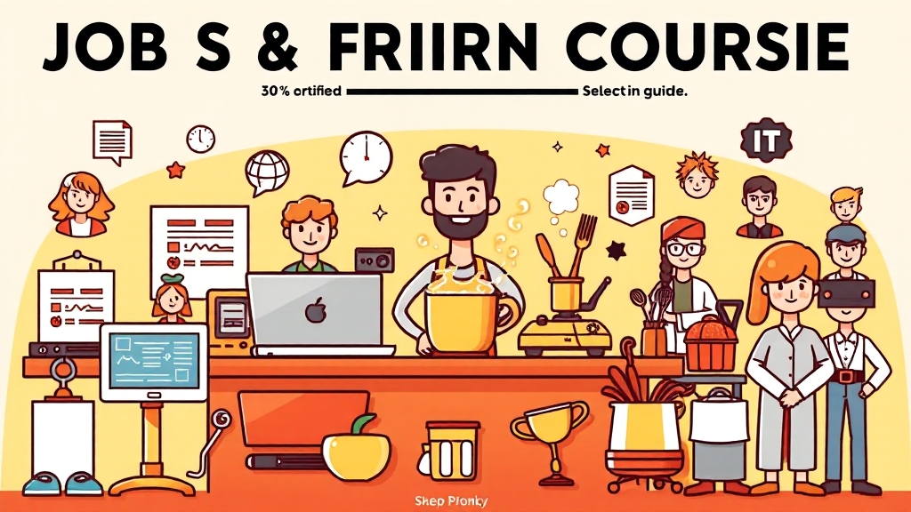 추천 훈련 과정 선택 가이드 (cartoon 스타일)