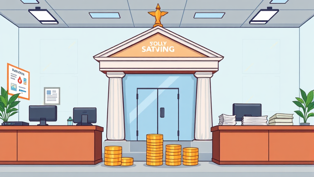 비과세 종합저축 가입 절차 및 준비 서류 (cartoon 스타일)