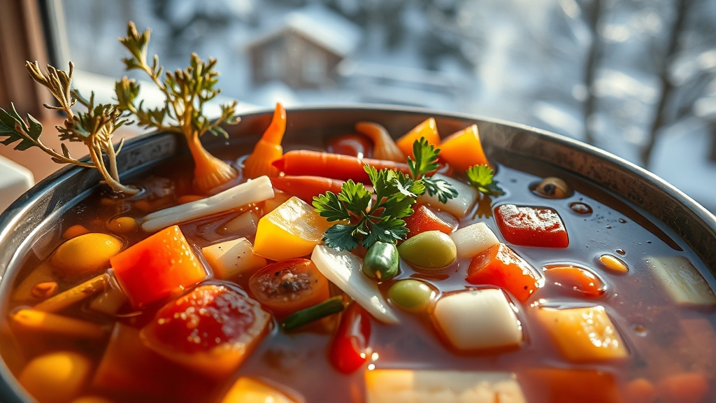 동치미 담그기 (재료 혼합) (realistic 스타일)